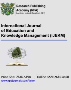 International Journal of Education and Knowledge Management (IJEKM)